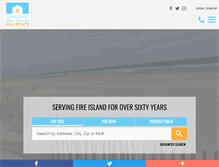 Tablet Screenshot of fireislandrealestate.com
